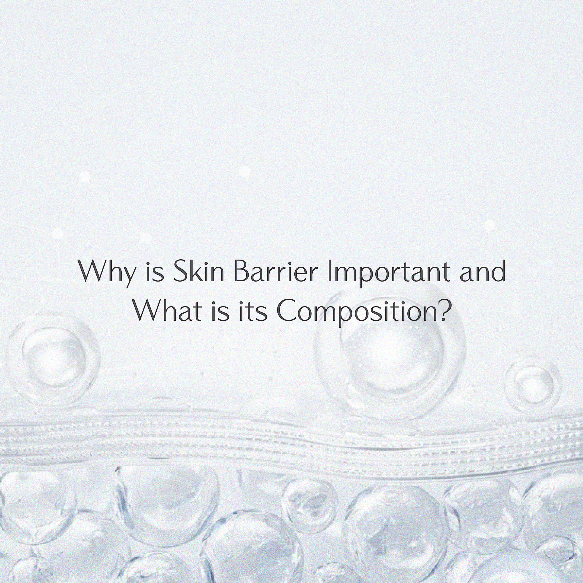 Why is Skin Barrier Important and What is its Composition?